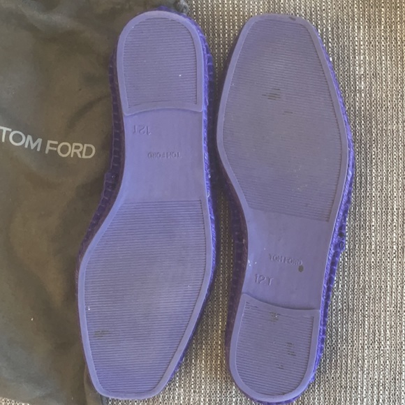 Tom Ford Men’s Purple Suede Leather Summer Shoes Size 11 T